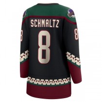 A.Coyotes #8 Nick Schmaltz Fanatics Branded Home Breakaway Player Jersey Black Stitched American Hockey Jerseys