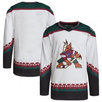 A.Coyotes Away Primegreen Authentic Pro Blank Jersey White Stitched American Hockey Jerseys