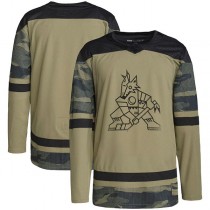 A.Coyotes Military Appreciation Team Authentic Practice Jersey Camo Stitched American Hockey Jerseys