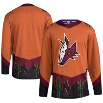 A.Coyotes Reverse Retro 2.0 Authentic Blank Jersey Burnt Orange Stitched American Hockey Jerseys