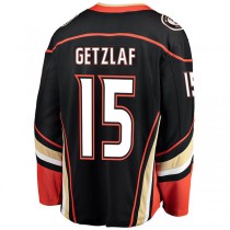 A.Ducks #15 Ryan Getzlaf Fanatics Branded Home Breakaway Player Jersey Black Stitched American Hockey Jerseys