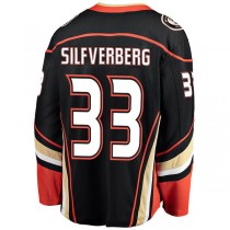 A.Ducks #33 Jakob Silfverberg Fanatics Branded Breakaway Player Jersey Black Stitched American Hockey Jerseys