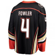 A.Ducks #4 Cam Fowler Fanatics Branded Breakaway Player Jersey Black Stitched American Hockey Jerseys