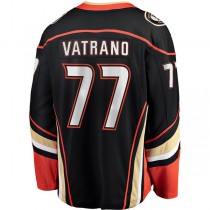 A.Ducks #77 Frank Vatrano Fanatics Branded Home Breakaway Player Jersey Black Stitched American Hockey Jerseys