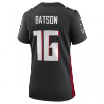 A.Falcons #16 Cameron Batson Black Game Player Jersey Stitched American Football Jerseys