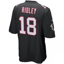 A.Falcons #18 Calvin Ridley Black Player Game Jersey Stitched American Football Jerseys