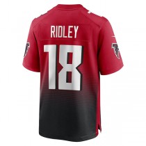 A.Falcons #18 Calvin Ridley Red Game Jersey Stitched American Football Jerseys
