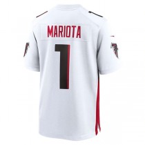 A.Falcons #1 Marcus Mariota White Game Player Jersey Stitched American Football Jerseys