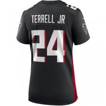 A.Falcons #24 A.J. Terrell Jr. Black Game Jersey Stitched American Football Jerseys