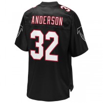 A.Falcons #32 Jamal Anderson Pro Line Black Retired Player Jersey Stitched American Football Jerseys
