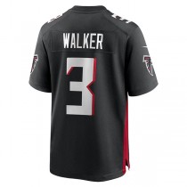 A.Falcons #3 Mykal Walker Black Game Player Jersey Stitched American Football Jerseys