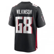 A.Falcons #68 Elijah Wilkinson Black Game Jersey Stitched American Football Jerseys