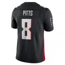 A.Falcons #8 Kyle Pitts Black Vapor Limited Jersey Stitched American Football Jerseys