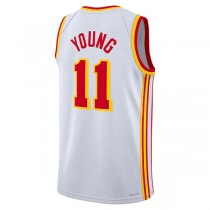 A.Hawks #11 Trae Young Unisex 2022-23 Swingman Jersey Association Edition White Stitched American Basketball Jersey