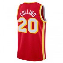 A.Hawks #20 John Collins Unisex 2022-23 Swingman Jersey Icon Edition Red Stitched American Basketball Jersey