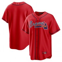 Atlanta Braves Red Alternate Replica Team Jersey Stitches Baseball Jerseys