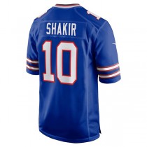 B.Bills #10 Khalil Shakir Royal Game Jersey American Stitched Football Jerseys