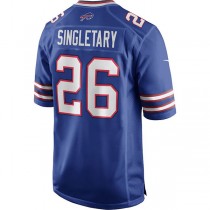 B.Bills #26 Devin Singletary Royal Game Player Jersey Stitched American Football Jerseys