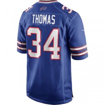 B.Bills #34 Thurman Thomas Royal Game Retired Player Jersey American Stitched Football Jerseys
