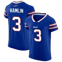 B.Bills #3 Damar Hamlin Royal Vapor Elite Jersey Stitched American Football Jerseys