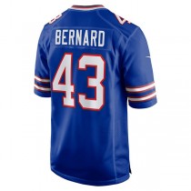 B.Bills #43 Terrel Bernard Royal Game Player Jersey American Stitched Football Jerseys