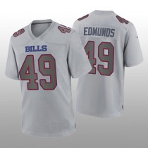 B.Bills #49 Tremaine Edmunds Gray Atmosphere Game Jersey Football Stitched American Jerseys