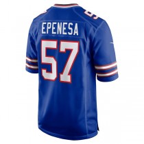 B.Bills #57 A.J. Epenesa Royal Game Player Jersey Stitched American Football Jerseys