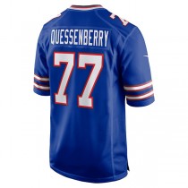 B.Bills #77 David Quessenberry Royal Game Player Jersey Stitched American Football Jerseys