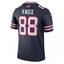 B.Bills #88 Dawson Knox Navy Inverted Legend Jersey Stitched American Football Jerseys