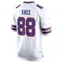 B.Bills #88 Dawson Knox White Away Game Player Jersey Stitched American Football Jerseys