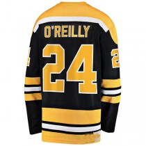 B.Bruins #24 Terry O'Reilly Fanatics Branded Premier Breakaway Retired Player Jersey Black Stitched American Hockey Jerseys