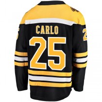 B.Bruins #25 Brandon Carlo Fanatics Branded Home Breakaway Player Jersey Black Stitched American Hockey Jerseys