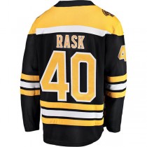 B.Bruins #40 Tuukka Rask Fanatics Branded Breakaway Player Jersey Black Stitched American Hockey Jerseys