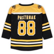 B.Bruins #88 David Pastrnak Preschool Home Replica Player Jersey Black Stitched American Hockey Jerseys