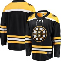 B.Bruins Fanatics Branded Breakaway Home Jersey Black Stitched American Hockey Jerseys