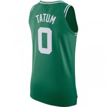 B.Celtics #0 Jayson Tatum 2020-21 Authentic Jersey Icon Edition Kelly Green Stitched American Basketball Jersey