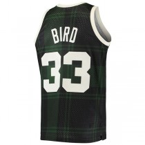 B.Celtics #33 Larry Bird Mitchell & Ness 1985-86 Hardwood Classics Uninterrupted Swingman Jersey Black Stitched American Basketball Jersey
