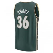 B.Celtics #36 Marcus Smart Fanatics Branded 2022-23 Fastbreak Jersey City Edition Kelly Green Stitched American Basketball Jersey
