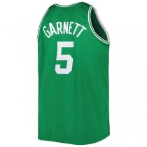 B.Celtics #5 Kevin Garnett Mitchell & Ness Big & Tall Hardwood Classics 2007-08 Swingman Jersey Kelly Green Stitched American Basketball Jersey