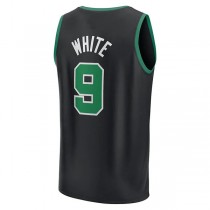B.Celtics #9 Derrick White Fanatics Branded 2022-23 Fast Break Replica Jersey Black Statement Edition Stitched American Basketball Jersey