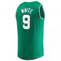 B.Celtics #9 Derrick White Fanatics Branded 2022-23 Fast Break Replica Jersey Kelly Green Icon Edition Stitched American Basketball Jersey