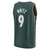 B.Celtics #9 Derrick White Fanatics Branded 2022-23 Fastbreak Jersey City Edition Kelly Green Stitched American Basketball Jersey