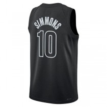 B.Nets #10 Ben Simmons Jordan Brand 2022-23 Statement Edition Swingman Jersey Stitched American Basketball Jersey