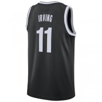 B.Nets #11 Kyrie Irving 2019-20 Swingman Jersey Black Icon Edition Stitched American Basketball Jersey