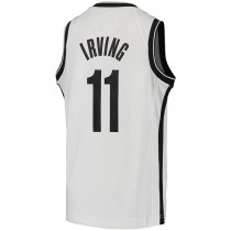 B.Nets #11 Kyrie Irving 2020-21 Swingman Jersey Association Edition White Stitched American Basketball Jersey