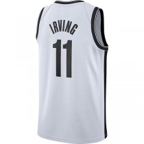 B.Nets #11 Kyrie Irving 2020-21 Swingman Jersey White Association Edition Stitched American Basketball Jersey
