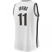 B.Nets #11 Kyrie Irving Fanatics Branded 2019 Fast Break Player Movement Jersey Icon Edition White Stitched American Basketball Jersey