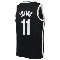 B.Nets #11 Kyrie Irving Swingman Jersey Icon Edition Black Stitched American Basketball Jersey