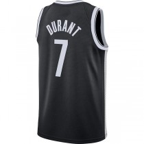 B.Nets #7 Kevin Durant 2020-21 Swingman Jersey Black Icon Edition Stitched American Basketball Jersey
