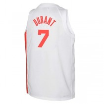 B.Nets #7 Kevin Durant 2022-23 Swingman Jersey White Classic Edition Stitched American Basketball Jersey